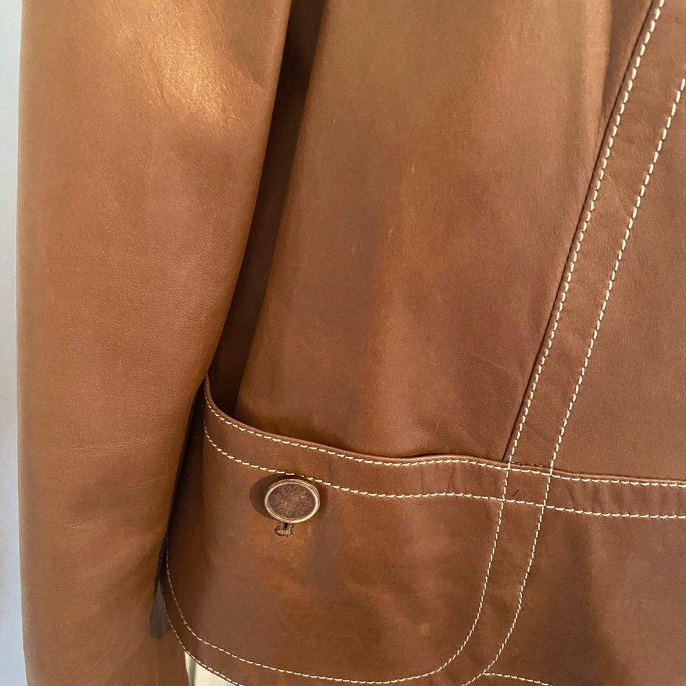 Cesare Fabbri leather Jacket - Size 46 - Picture 9 of 13